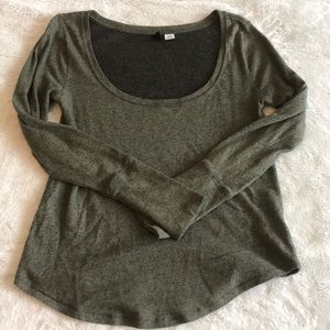 Urban outfitters army green top